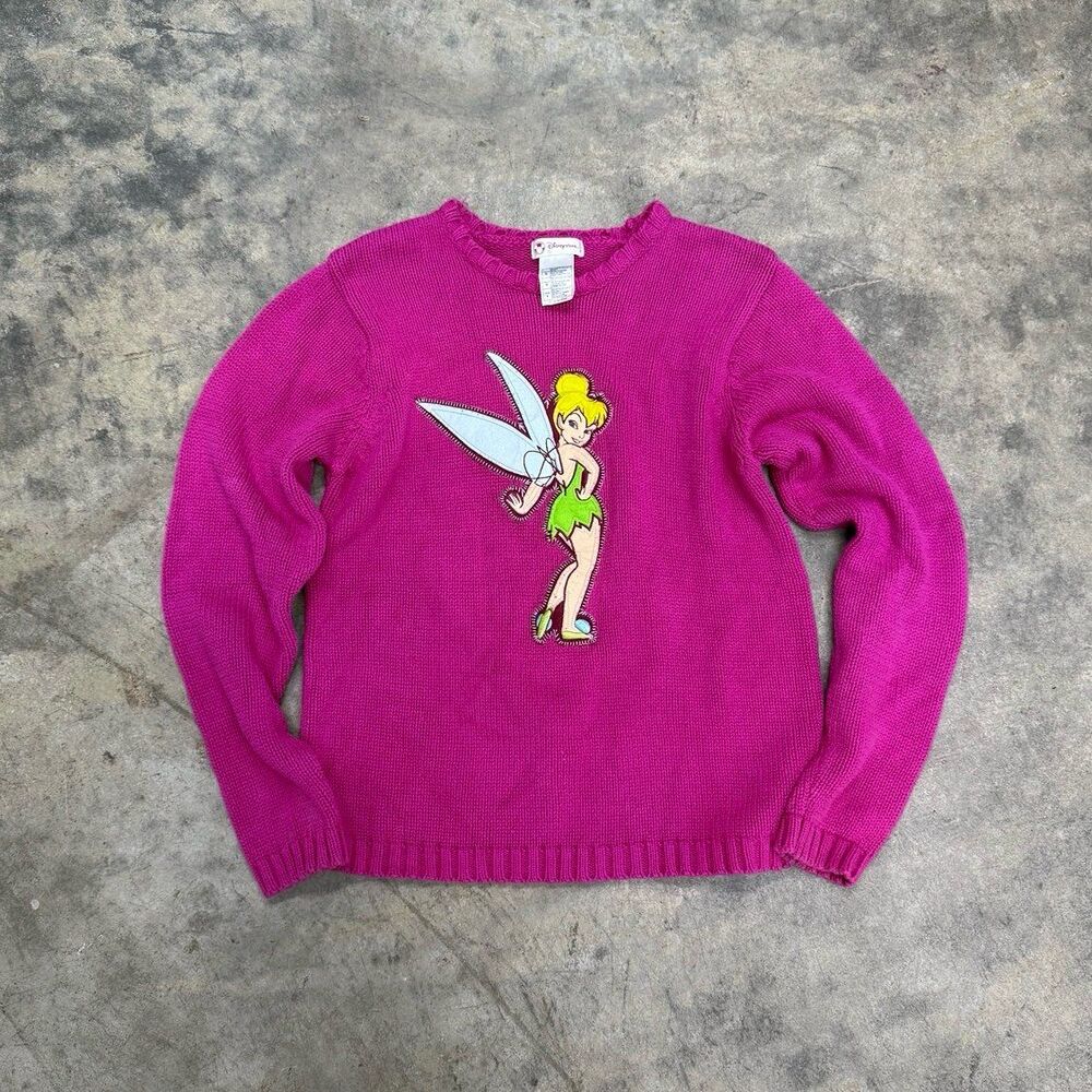 Disney Pink Sweater with Tinkerbell Design